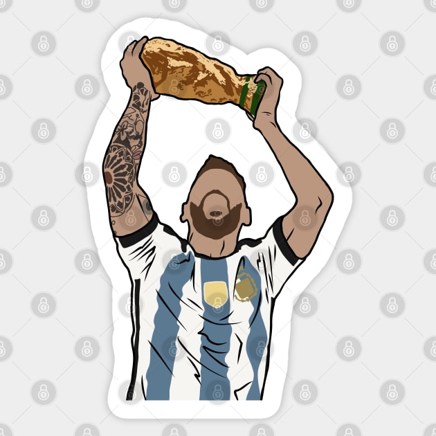 Messi World Cup Celebration Sticker by rattraptees